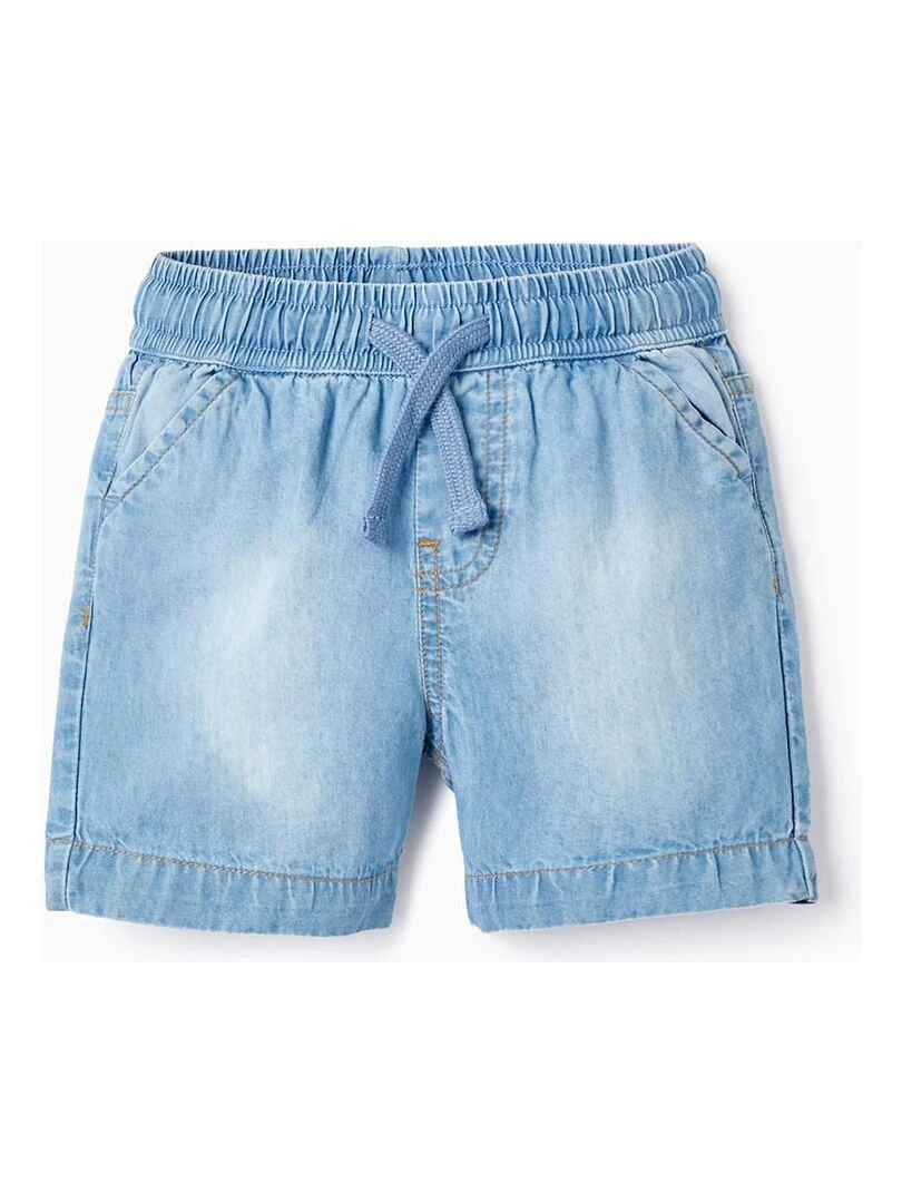 Shorts en jean en coton pour bébé garçon Bleu clair