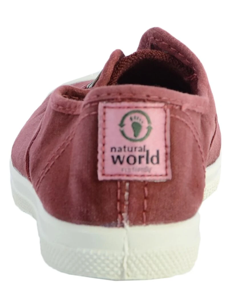 Tennis Eco Responsable Enfant Natural World Ingles   Rouge