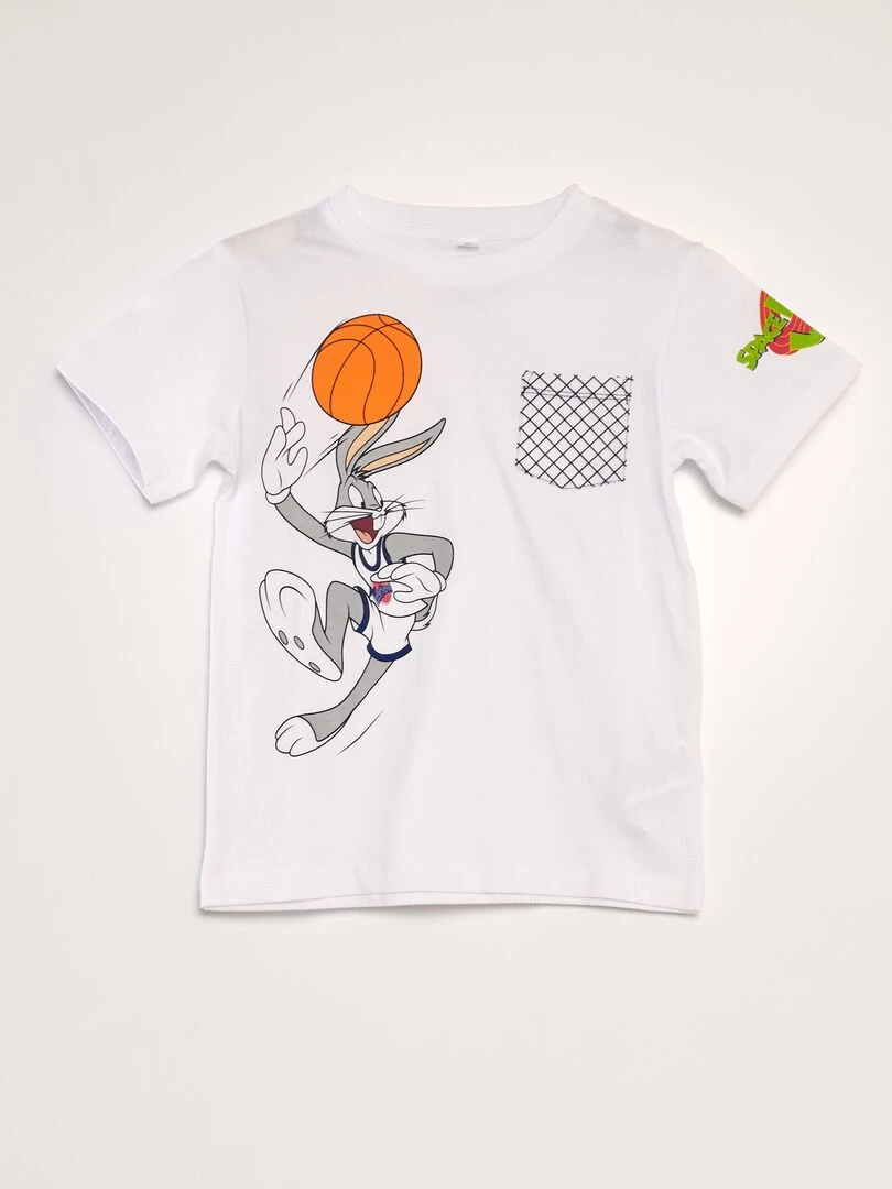 Pyjama court 'Space Jam'   Blanc
