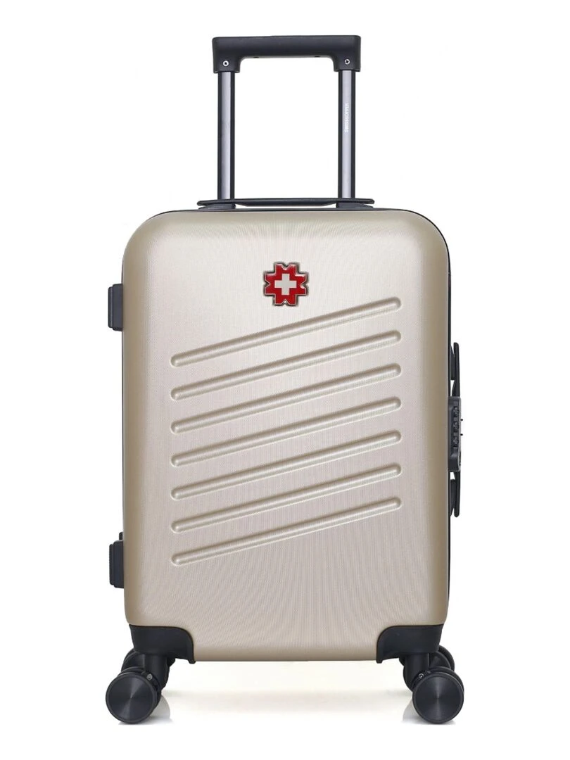 SWISS KOPPER VALISE CABINE ABS ZURICH 4 ROUES 55 CM Beige