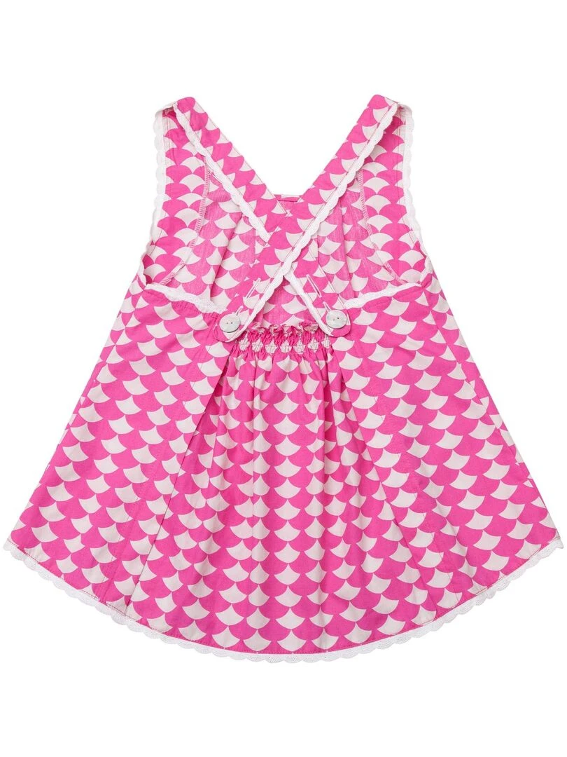 Blouse Bretelles Été Fille  Coton Rose Fuchsia Fine Dentelle  ANAIS   'LA FAUTE A VOLTAIRE'   Rose fushia