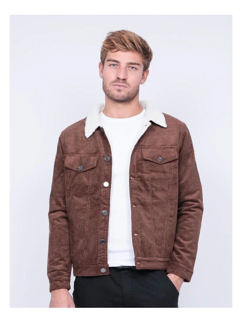 Blouson velours ZUCKY Marron