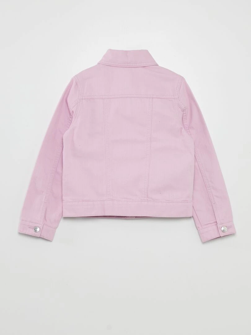 Veste en jean avec volants   Violet