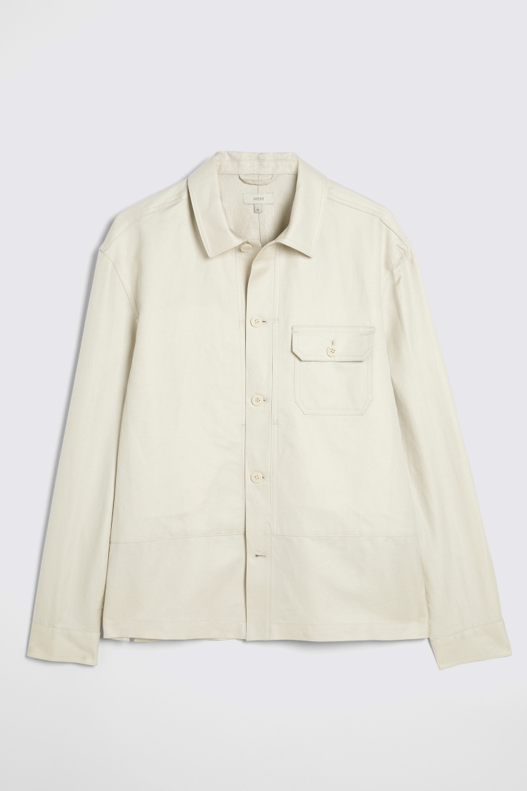 Navy Denim Three Pocket Shacket   Buy Online at Moss