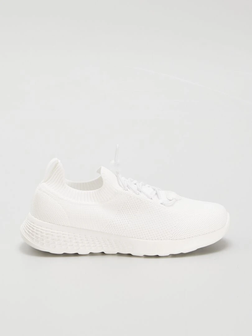 Baskets en mesh Blanc