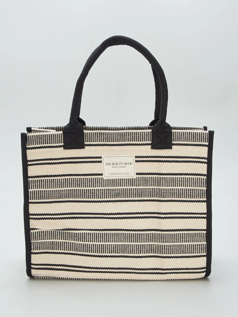 Sac cabas imprimé Noir