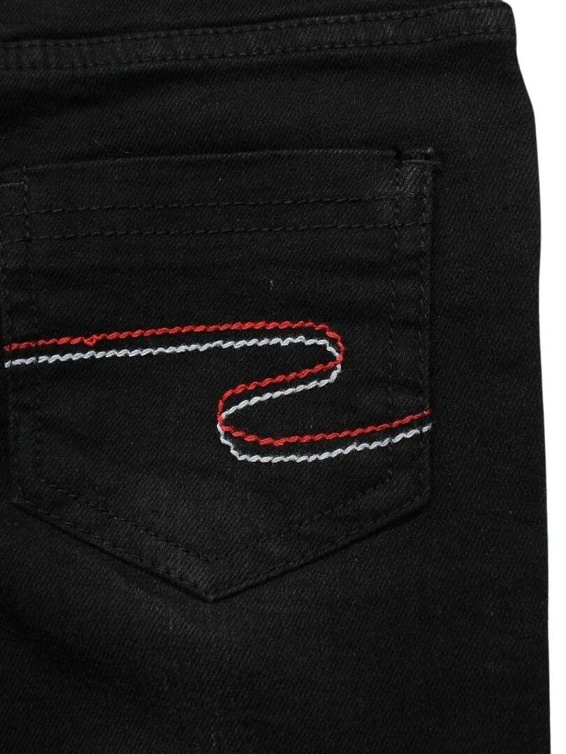 Lee Cooper   Pantalon fille imprimé logo en coton   Noir
