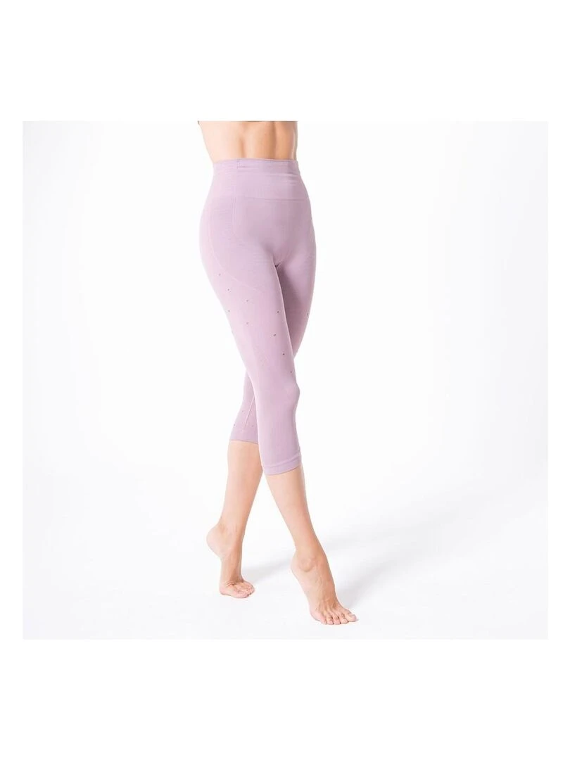 Legging Femme Fitness sans coutures Fibre Emana Taille haute Namasté Rose