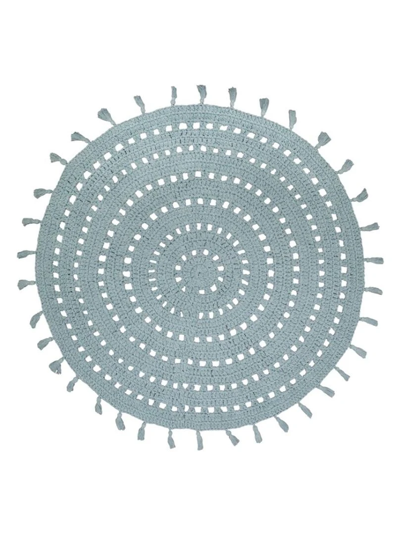 Tapis lavable rond Nila vert d'eau (120 cm) Vert d'eau