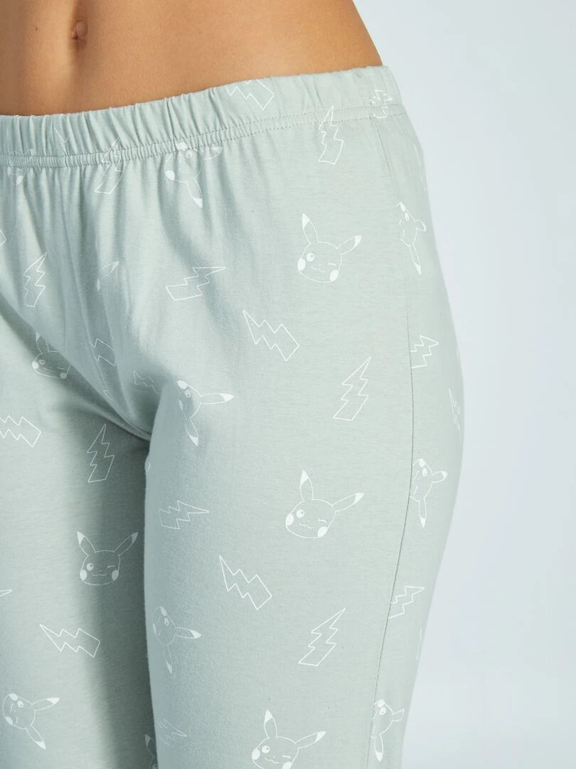 Pyjama long 'Pokémon'   2 pièces   Vert pastel
