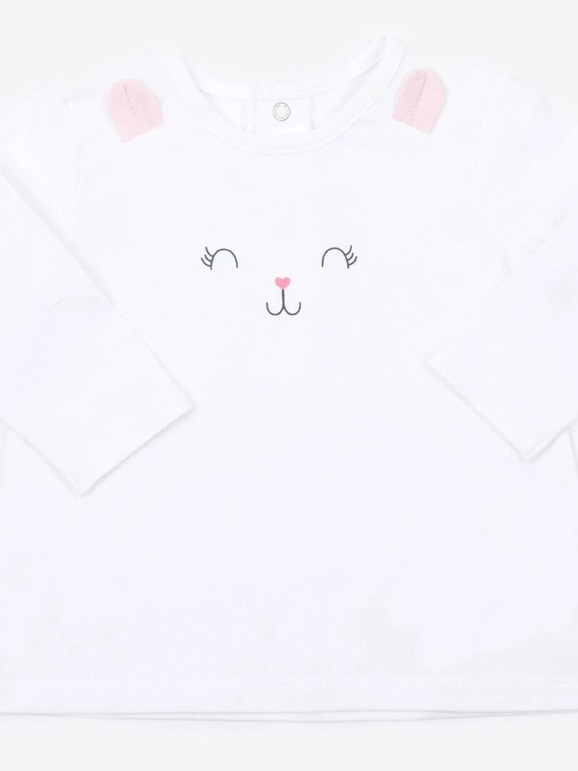 Pyjama bébé 2 pièces   LAPIN   Rose