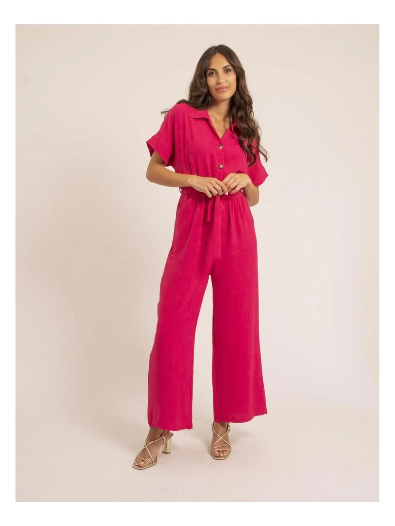 Combi pantalon EPINALIA   Rose fushia