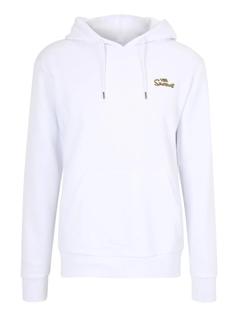Hoodie adulte The Simpsons fresque   Polycoton   Blanc   L   Blanc