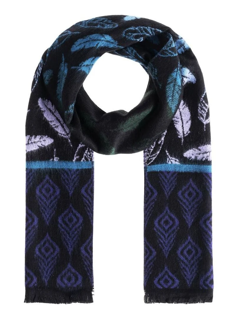 Echarpe Spirula Fabriqué en France Bleu