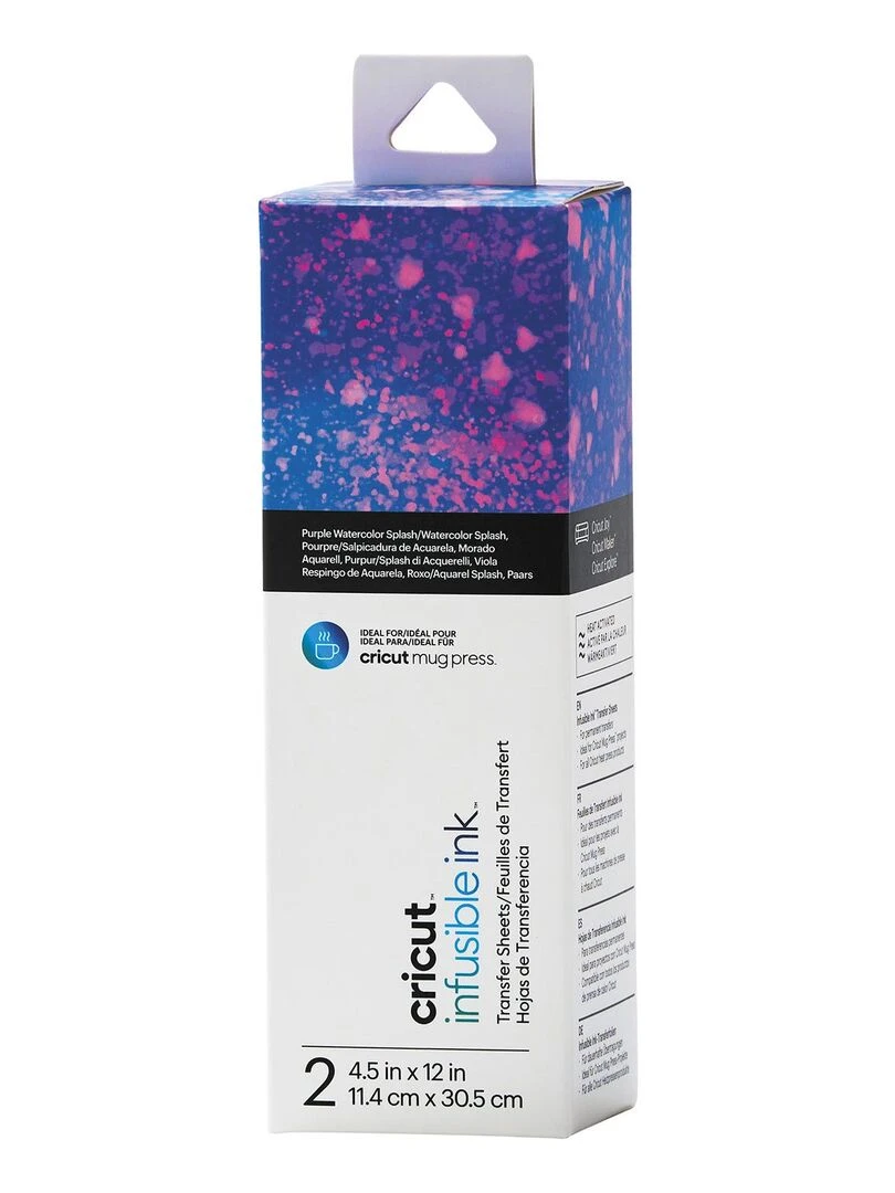 4 feuilles de transfert pour Mug Press   Splash   N/A