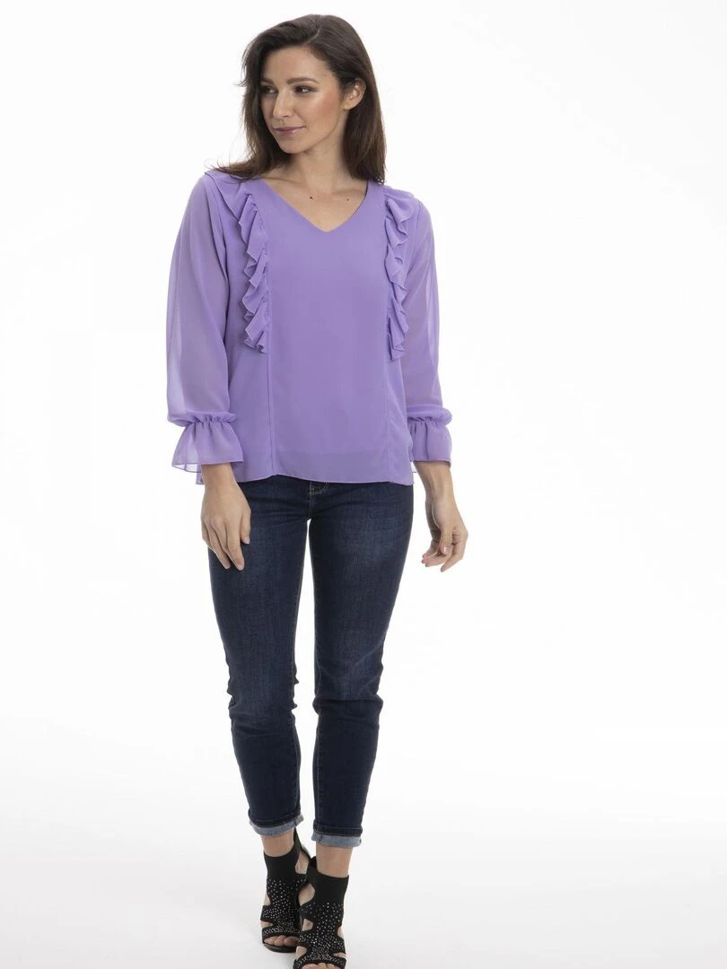 Chemise col tunisien CAROLE Gérard Pasquier Parme