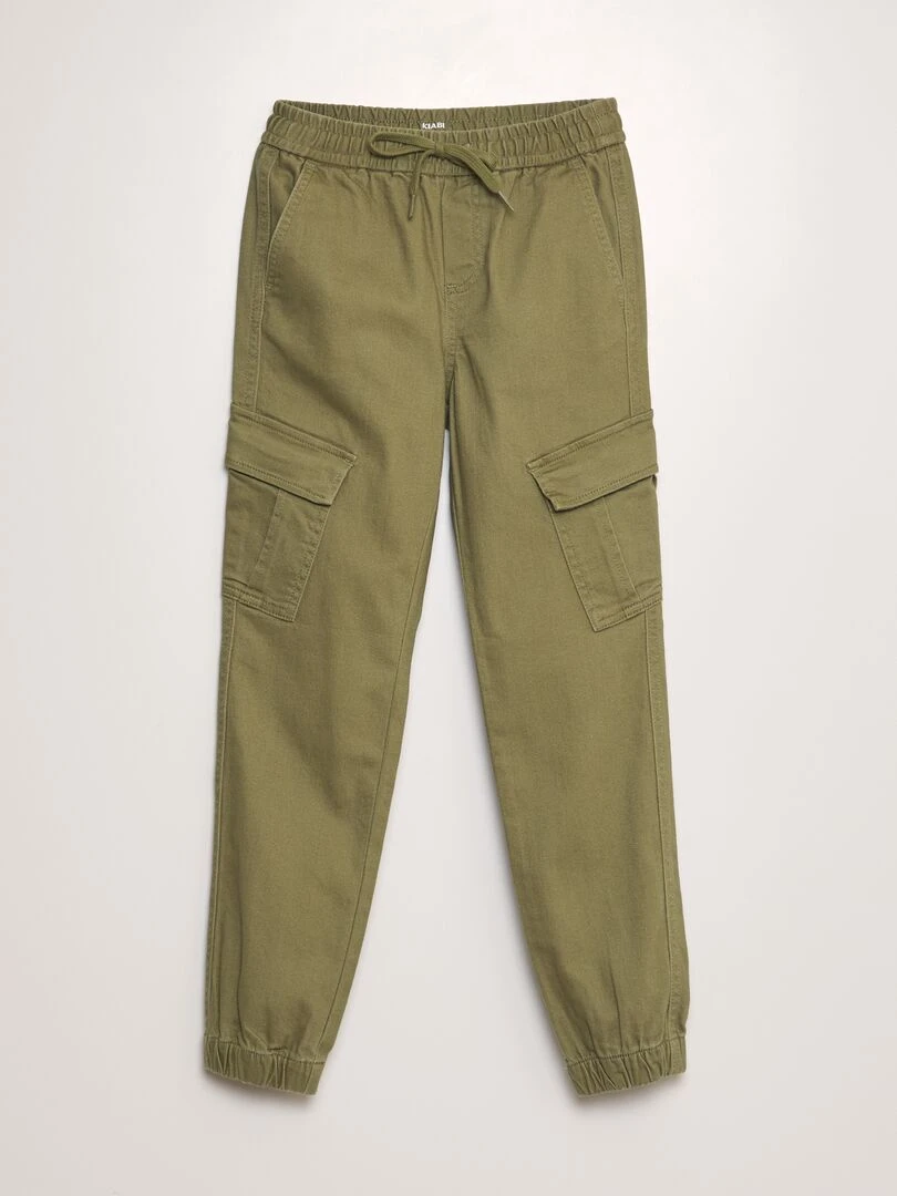 Pantalon avec poches sur les côtés vert