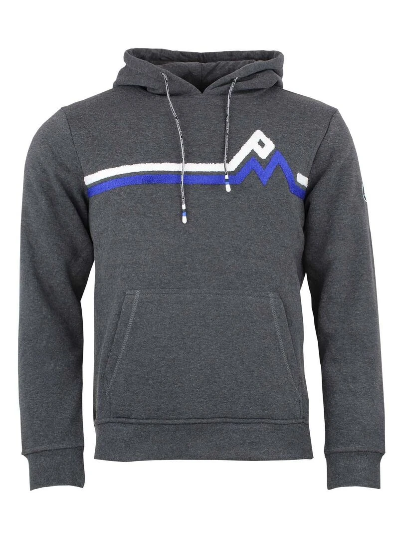 Sweat à capuche homme CORENTIN PEAK MOUNTAIN Gris