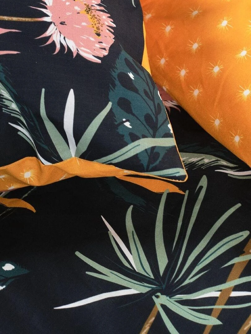 Parure de lit  'CRAZY CELEST' 'TODAY'   Noir