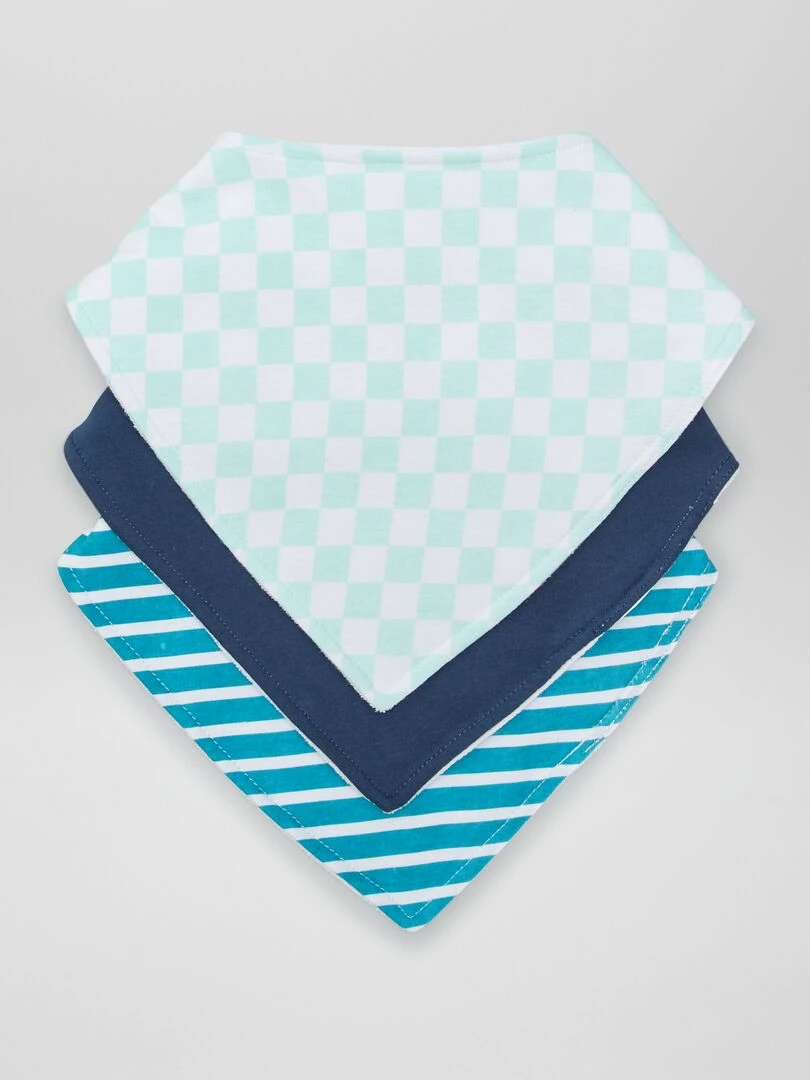 Lot de 3 bavoirs So Easy Bleu