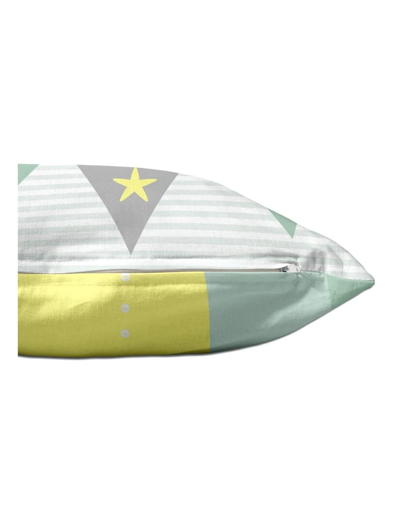 Housse de coussin Air balloon "Happyfriday"   Blanc