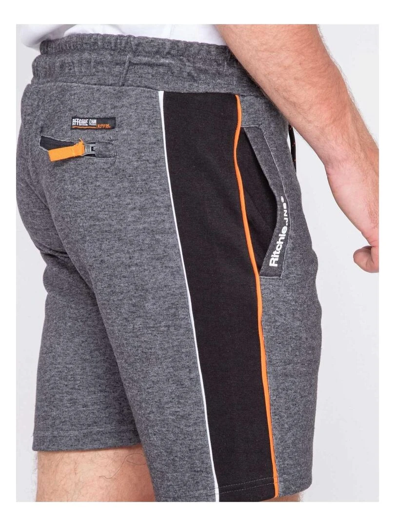 Bermuda molleton BALIROS   Gris foncé