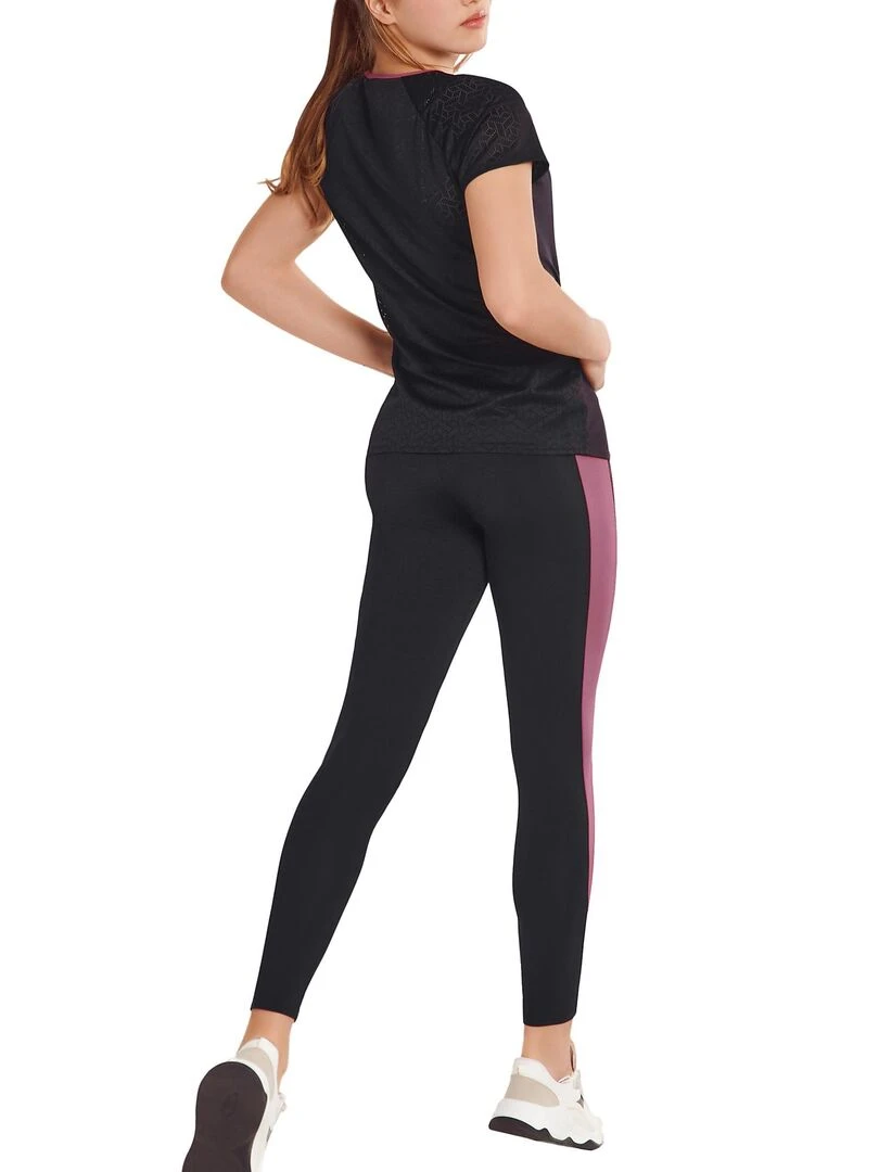 T shirt de sport manches courtes Playful   Noir