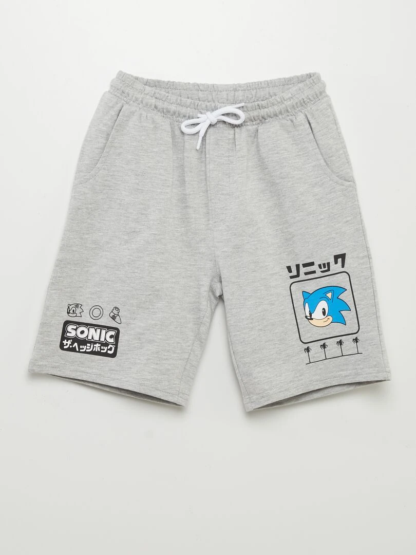 Short 'Sonic' molleton léger Gris