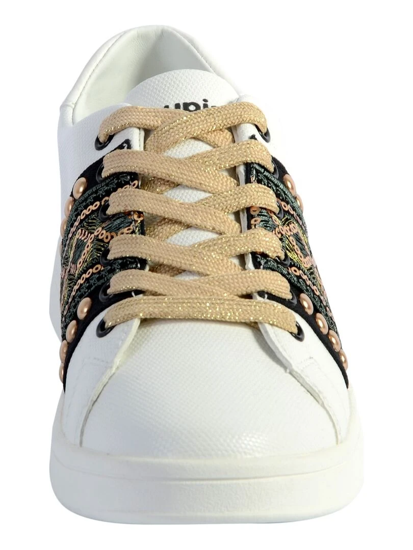 Basket Desigual Cosmic Exotic Gold   Blanc