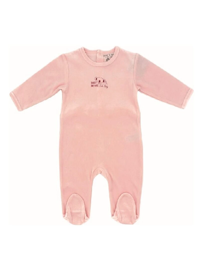 Pyjama Velours 'koala''doo&bo' Rose