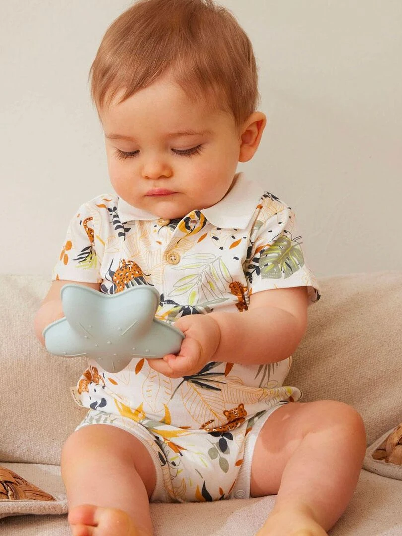 Barboteuse bébé Wakae   Ecru