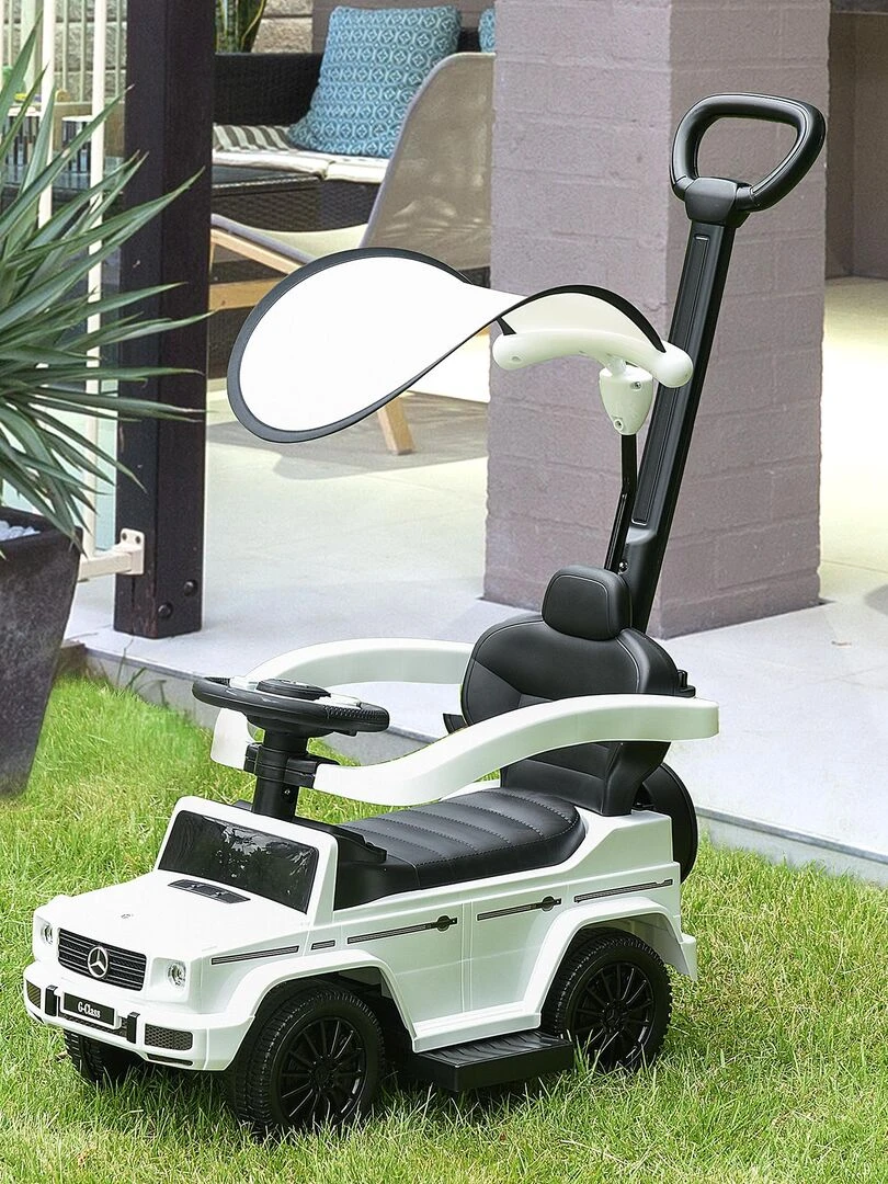 Porteur enfants voiture 12 36 mois multi équipée   Blanc