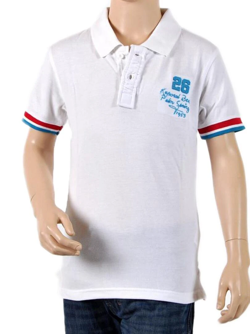 Polo Enfant Kaporal 5 Lotus Blanc