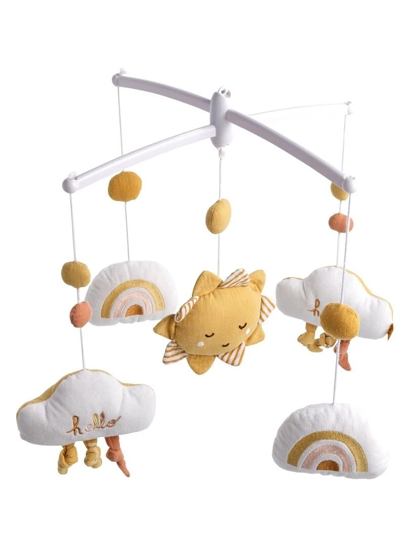 Mobile musical en coton blanc SAUTHON Blanc