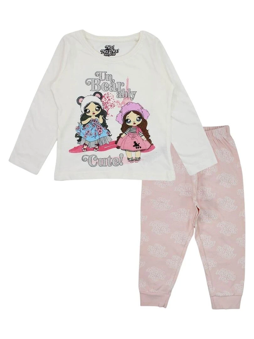 MGA Entertainment Pyjama fille imprimé Nana en coton Blanc
