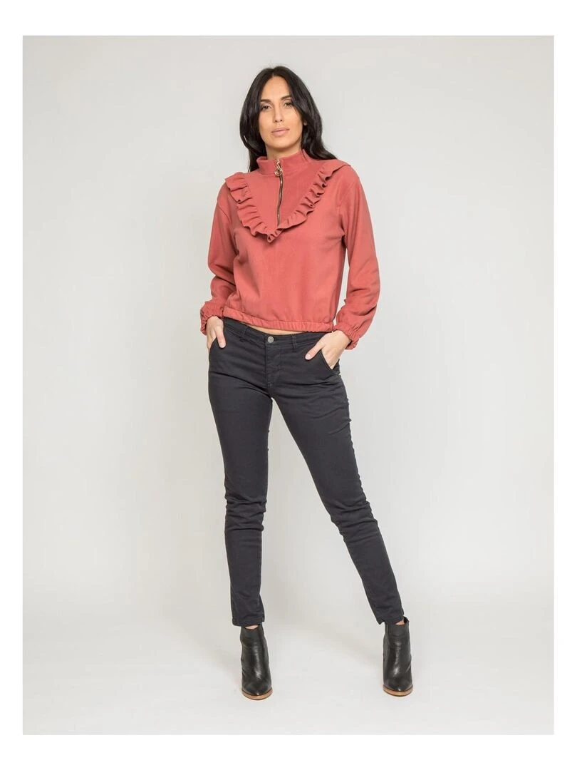 Pantalon chino slim ETERBERK   Bleu marine