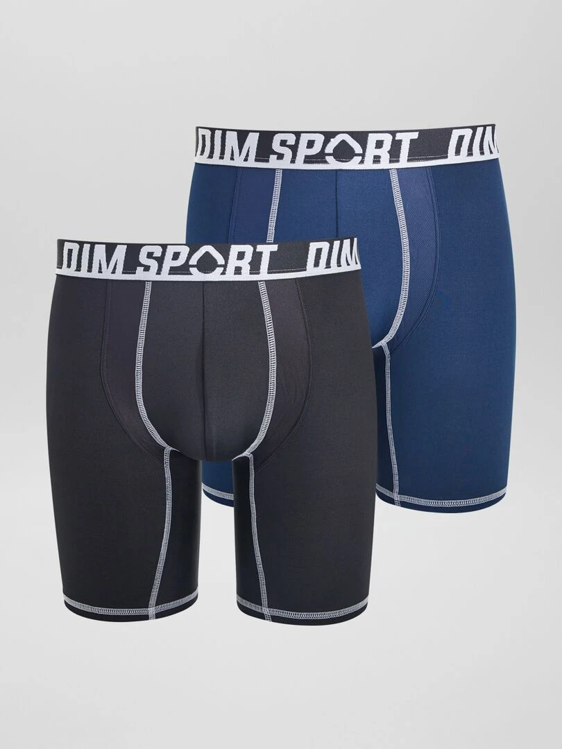 Lot de 2 boxers 'Dim' Noir/gris/violet