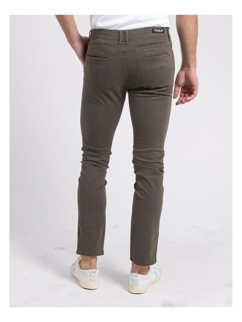 Pantalon chino VALDEK Kaki