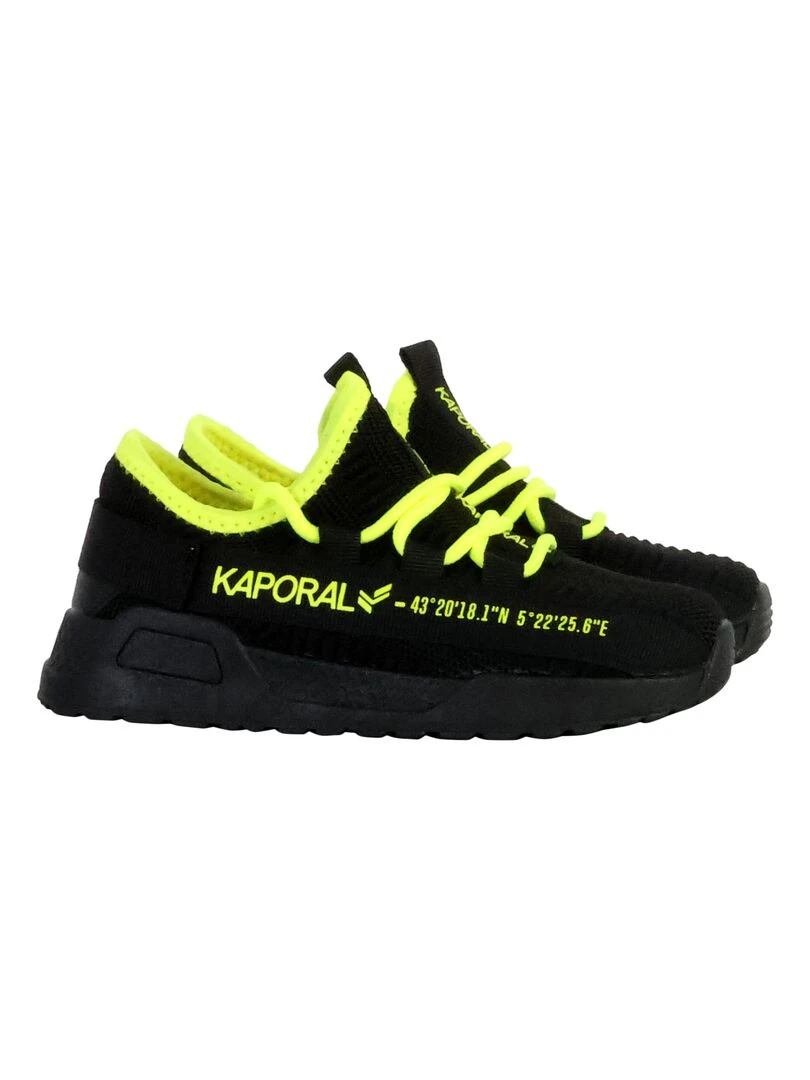 Basket à Lacets Enfant Kaporal Dofini   Noir Bleu