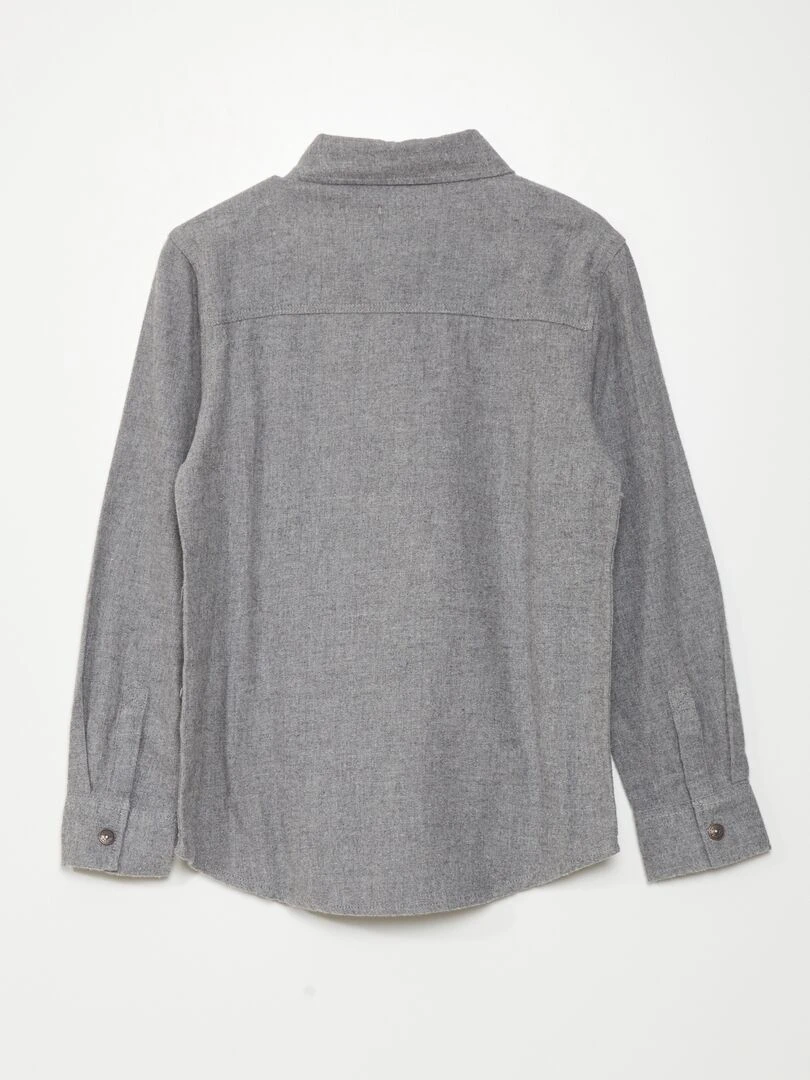 Chemise en flanelle Gris