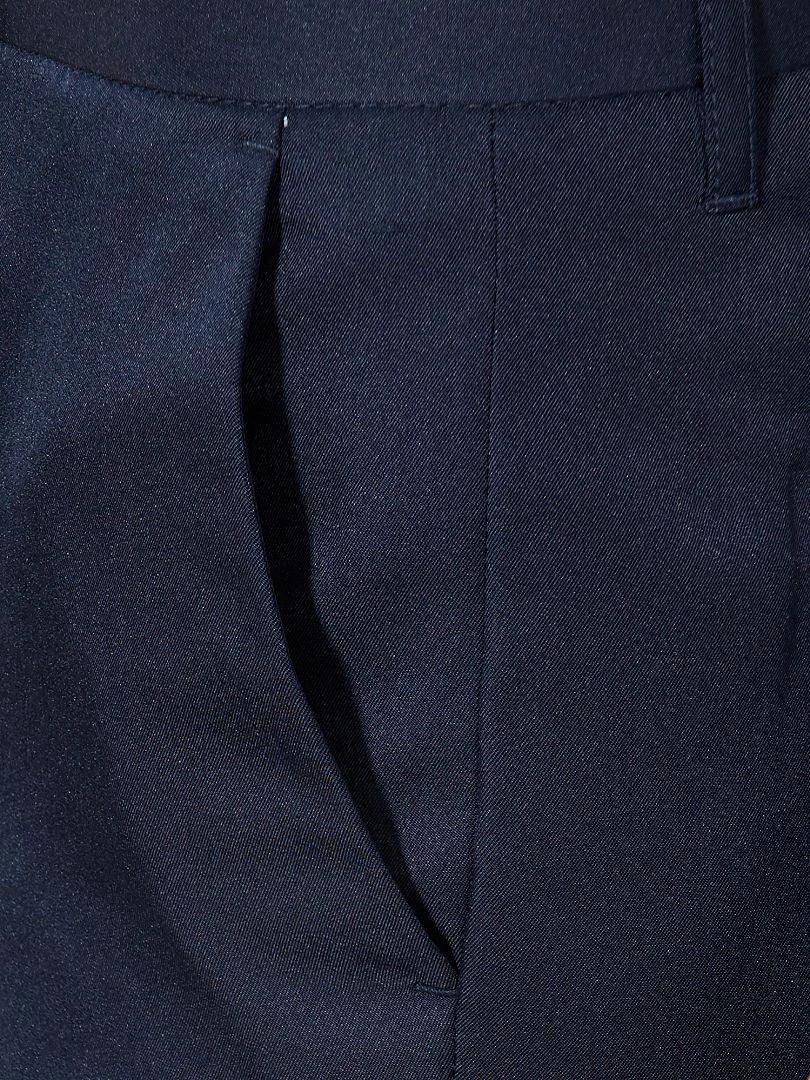 Pantalon de costume slim   Bleu marine