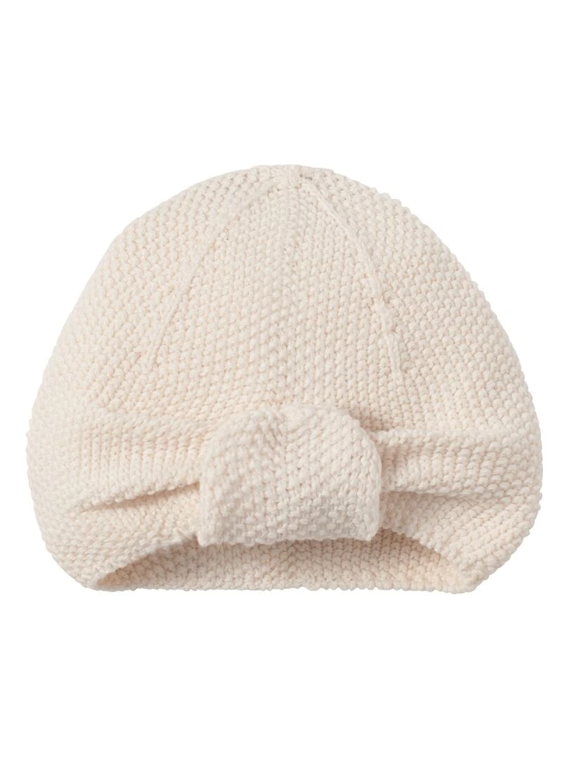 Bonnet turban pour bébé Blanc cassé