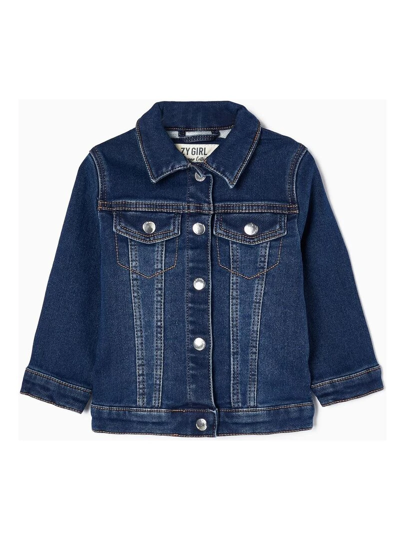 Veste en Denim de Coton Bébé Fille MAXI NATURE Bleu