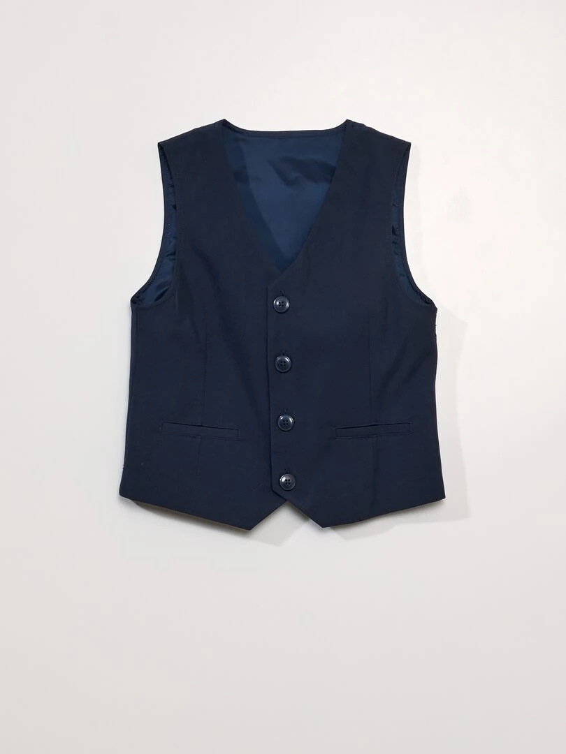 Gilet sans manches de cérémonie bleu marine