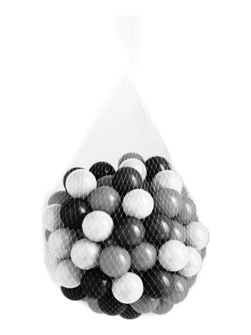 Sac de 100 Balles   Noir  Gris et Blanc   Gris