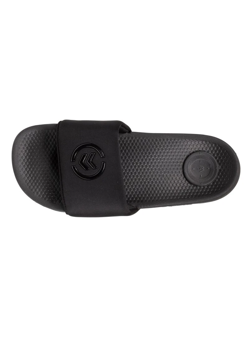 Mules claquettes Femme Logo Noir Noir