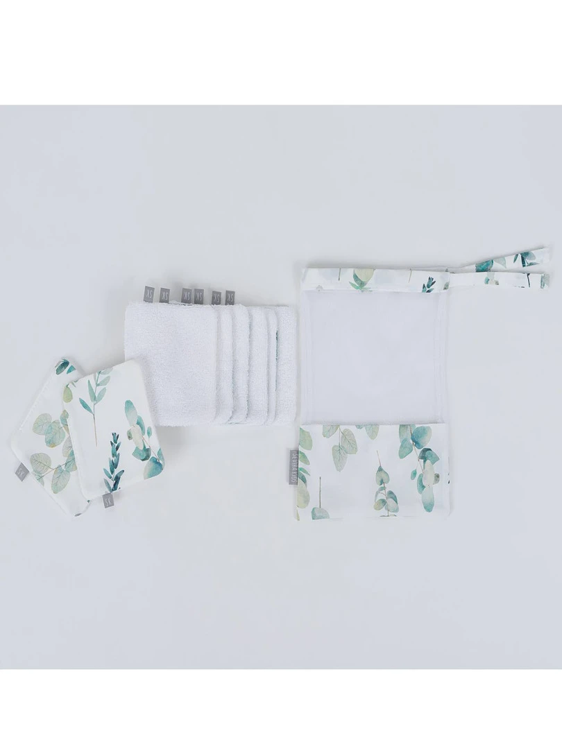 Lingettes Bébé Lavables 8 Pièces Eucalyptus N/A