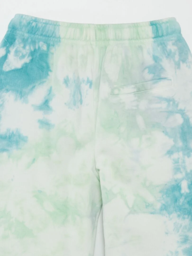 Jogging en molleton tie and dye   Vert