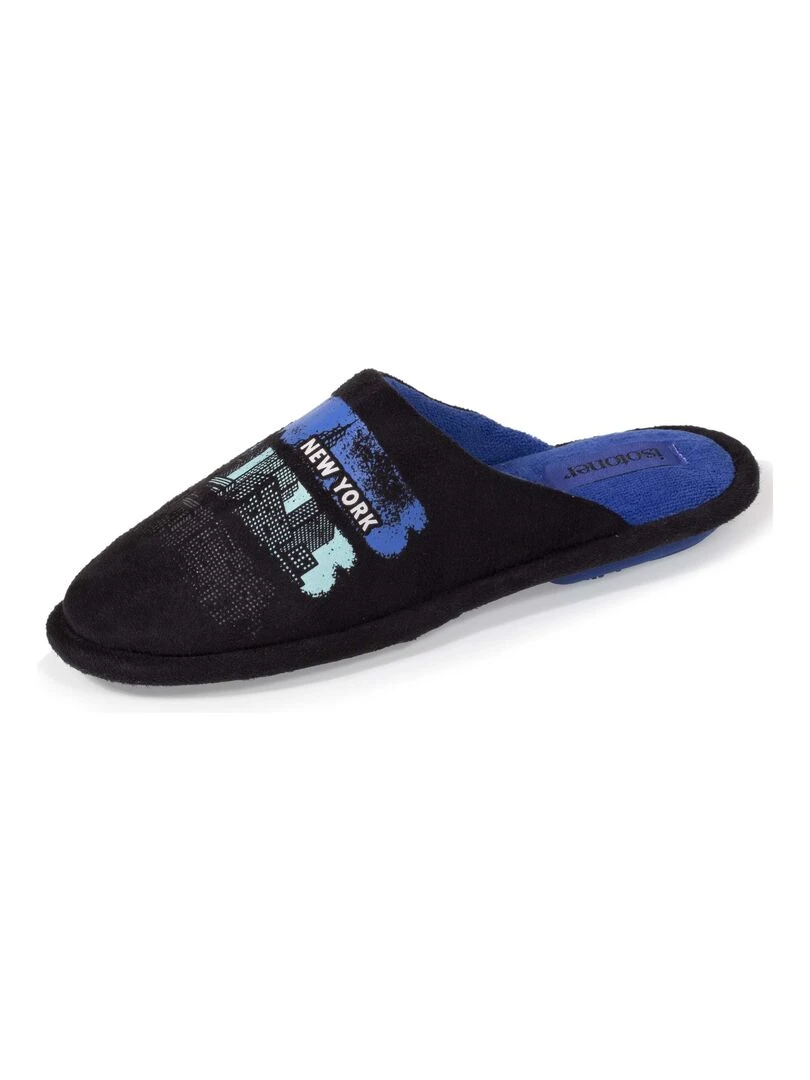 Chaussons mules plates Junior Noir Noir