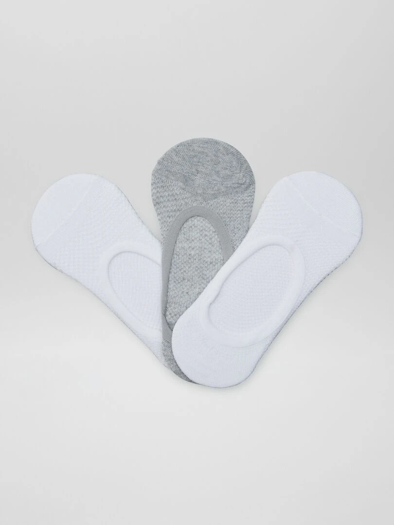 Lot de 3 socquettes Gris